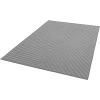 Antibes Modern Contemporary Geometric 3D Effect Indoor Outdoor Trellis Flatweave Rugs in Classic Colours (120x170cm (4/'x5/'6"), AN07 Light Grey Arrow)