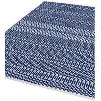 Halsey Indoor/Outdoor Blue & White Geometric Patterned Rug  200x290cm