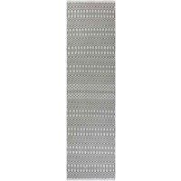 Halsey Hand Made Geometric Indoor Outdoor Rugs Hallway Runners and Cushions in Trendy Colours (66x240cm (1/'x11/'/'x7/'10/'/') Runner, Grey)
