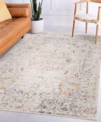 Flores Traditional Bordered Medallion Elegant Soft Rugs in Different Designs Multi Colours Carpet (160x230cm (5/'3"x7/'7"), Laleh Multi)