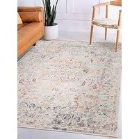 Flores Traditional Bordered Medallion Elegant Soft Rugs in Different Designs Multi Colours Carpet (200x290cm (6/'7"x9/'6"), Laleh Multi)