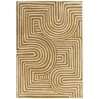 Asiatic Reef Rug 160X230Cm Rf28 Curve Ochre, Brown