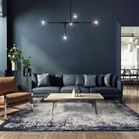 Asiatic Kuza 080X150Cm Border Navy Rug