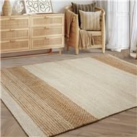 Asiatic Cedar Natural Jute Flatweave Rug - 230x160cm