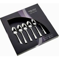 Arthur Price 'Georgian' Stainless Steel Boxed Cutlery Set Of 6 Tea Spoons in Silver