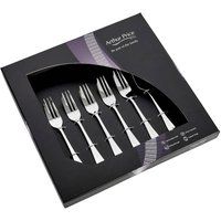 'Georgian' Stainless Steel Boxed Cutlery Set Of 6 Pastry Forks