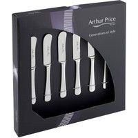 Signature 'Camelot' Stainless Steel Gift Boxed Cutlery Set Of 6 Butter Knives