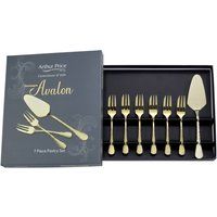 Arthur Price CAVA0182 1 Server & 6 x Pastry Forks, Stainless Steel