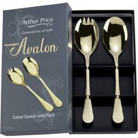 Arthur Price CAVA0451 Spoon & Salad Fork, Stainless Steel