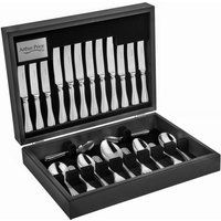 Arthur Price Every Day 58-Piece Britannia 8-Person Canteen Set, Stainless Steel, Silver, 53.4 x 31.6 x 6.86 cm