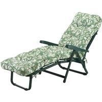 Glendale Deluxe Cotswold Leaf Sunbed  Green
