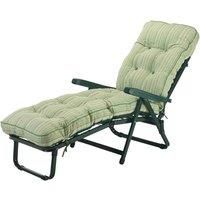 Glendale Deluxe Cotswold Stripe Sunbed  Green