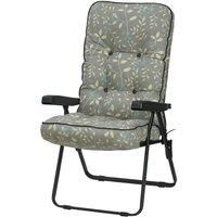 Glendale Deluxe Country Teal Recliner Chair  Grey