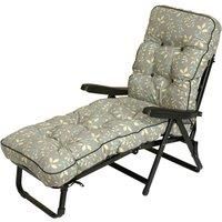 Glendale Deluxe Country Teal Sunbed  Grey