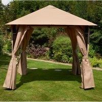 Glendale Venice 2.5m x 2.5m Gazebo  Mocha