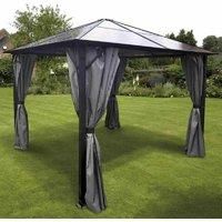 Glendale Peninsula Polycarbonate Gazebo 4 x 3m  Grey