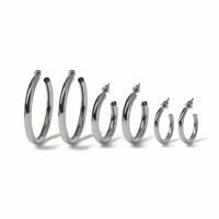 Freedom Silver Tube Pack Of 6 Hoop Earrings