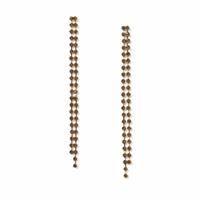 Freedom Yellow Gold Cupchain Drop Earrings