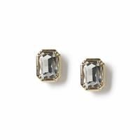 Freedom Gold Crystal Stone Stud Earrings