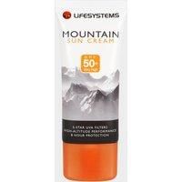Lifesystems Unisex's Mountain SPF50+ Sun Cream 100ml, White