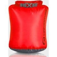 Lifeventure Ultralight Dry Bag, Siliconized Rip-Stop Fabric With Fully Taped Seams Lightweight Waterproof Dry Sack For Kayaking Camping Hiking Travelling Boating Water Sports,Red,2 litre