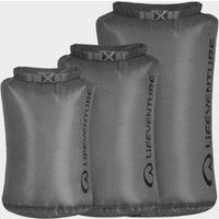 Lifeventure Ultralight Dry Bag Multi-Pack, Siliconized Rip-Stop Fabric With Fully Taped Seams, Multi-grey