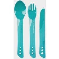 Lifeventure Ellipse Plastic Interlocking Cutlery Set For Camping, Travel & Outdoor - Teal