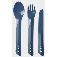 Lifeventure Unisex's Ellipse Camping, Travel & Outdoor Interlocking Cutlery Set, Navy Blue, One Size