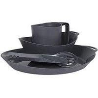 Lifeventure Unisex 4-piece Set, Ellipse 4 Piece Set Graphite, Graphite, One Size UK