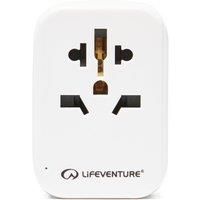 Lifeventure World to USA Adapter and USB, White/ADAPTOR