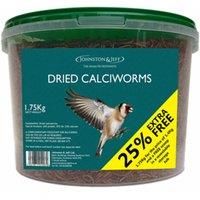 Johnston & Jeff Dried Calciworm Tub with FREE scoop  1.4kg with 25% Extra FREE