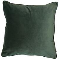 Malini Luxe Velvet Cushion, Pine Green
