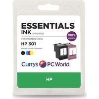 ESSENTIALS HP 301 Combo Black & Tri-colour Ink Cartridges HP Printers - Currys