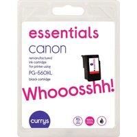 ESSENTIALS Canon PG-560 XL Black Ink Cartridge, Black