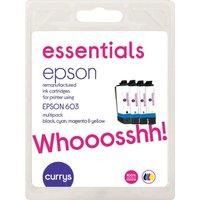 ESSENTIALS Epson 603 Starfish Cyan, Magenta, Yellow & Black Ink Cartridges - Multipack, Black,Yellow,Cyan,Magenta