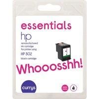 ESSENTIALS HP 302 Black Ink Cartridge, Black