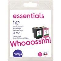 ESSENTIALS HP 302 Black & Tri-colour Ink Cartridges, Black & Tri-colour,Black,Tri-colour