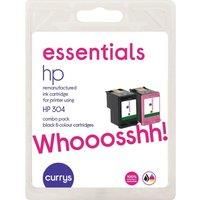 ESSENTIALS HP 304 Black & Tri-colour Ink Cartridges, Black,Black & Tri-colour,Tri-colour