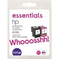 ESSENTIALS HP 305 Black & Tri-colour Ink Cartridges - Twin Pack, Black,Black & Tri-colour,Tri-colour