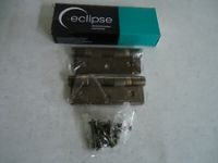 Eclipse Satin Stainless Steel 3" Ball Bearing Butt Hinge 76x51mm (1 Pair) Lot316