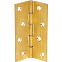 Eclipse Double Steel Washered Hinge Self-coloured 76mm (2 Pack) in Brass
