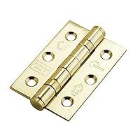 Eclipse Hardware Polished Brass 14885 - Stainless Steel 76x50mm Ball Race Hinges