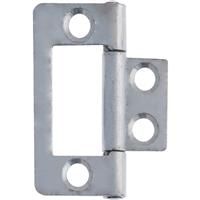 Eclipse Flush Hinge Bright Zinc 40mm (20 Pack) in Silver Steel