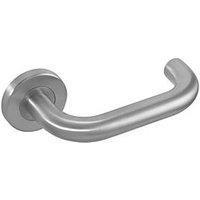 Eclipse 34406 SSS 19mm Safety Lever On Rose Set Satin Stainless Steel
