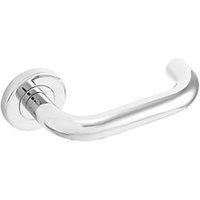 5x Door Handle Pack Lever Polished Steel 19mm Set Job Lots