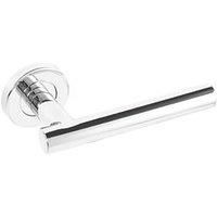 Eclipse Petra Lever On Rose Door Handles Polished