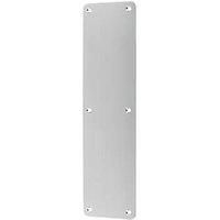 Stainless Steel Finger Plate Radius Corners Satin 300x75mm