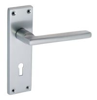 Eclipse Auriga Door Handle Lever Lock Set - Satin Chrome - 37711