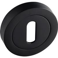 Eclipse Lock Escutcheon Matt in Black Zinc