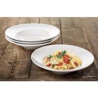 Waterside Set Of 4 Large Rimmed Pasta Bowls